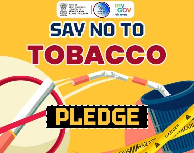 Say No To Tobacco Pledge  Banner