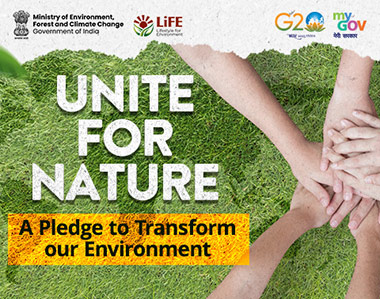 Unite for Nature – A pledge to transform our environment  Pledge